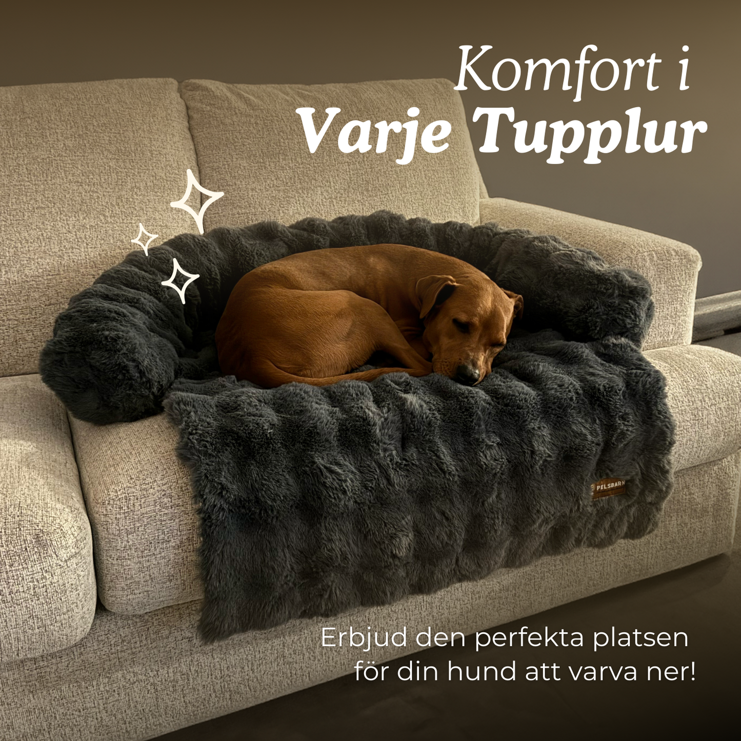 Pelsbarn Lyxigt Mysiga Hundsäng