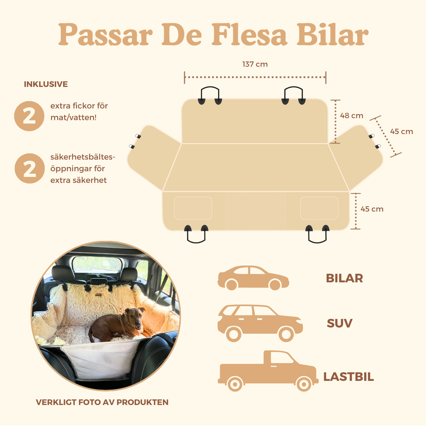 Pelsbarn Heltäckande Bilsätesskydd