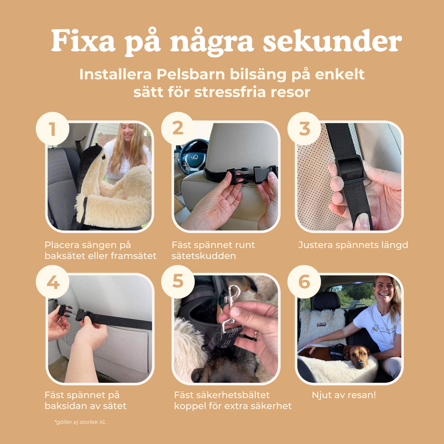 Pelsbarn Skyddande Bilsäng 2.0