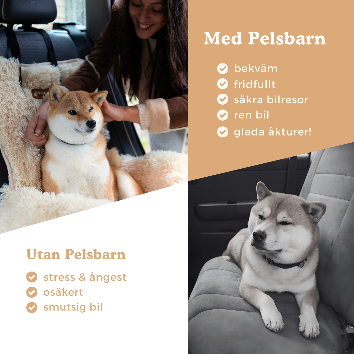 Pelsbarn Skyddande Bilsäng 2.0