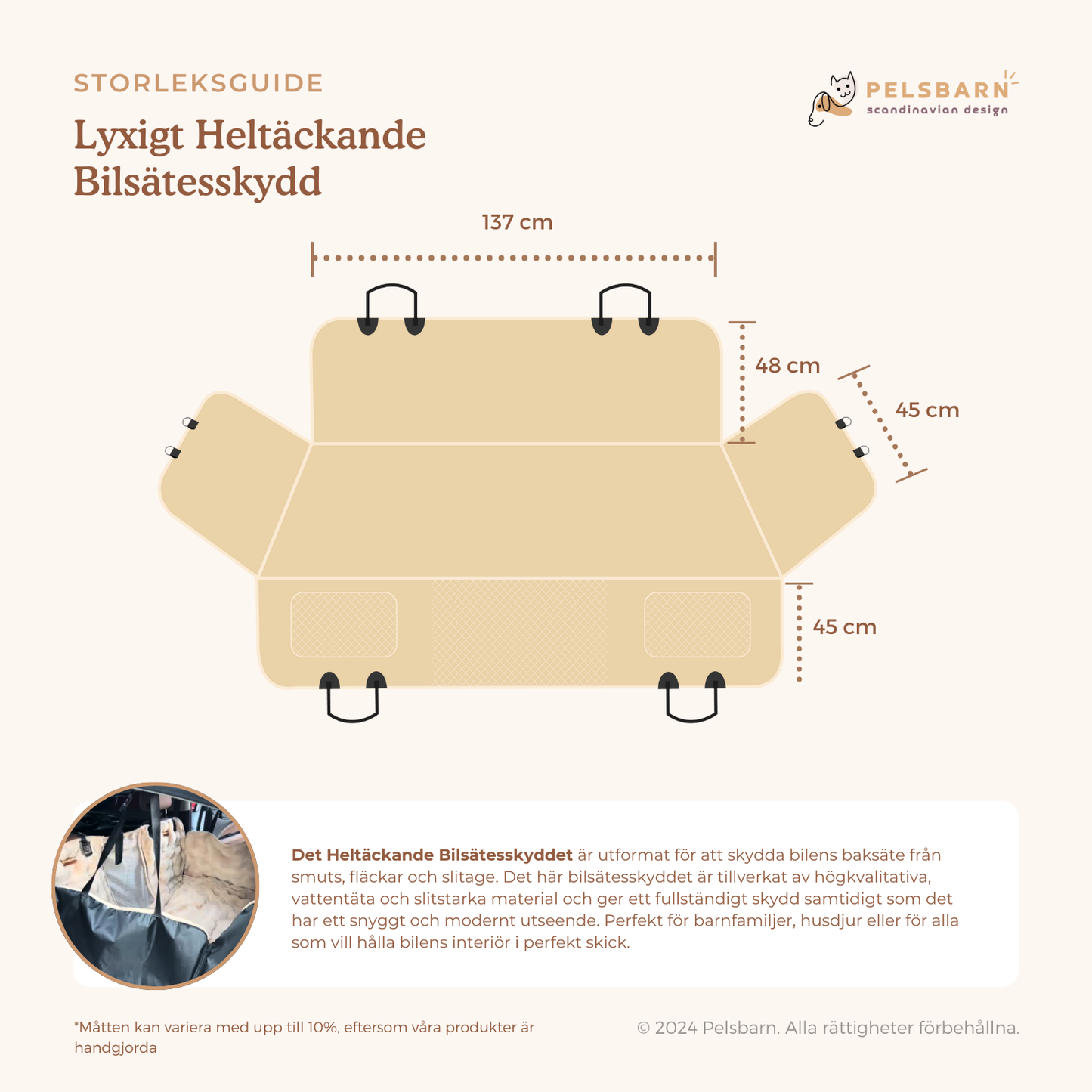 Lyxigt Heltäckande Bilsätesskydd