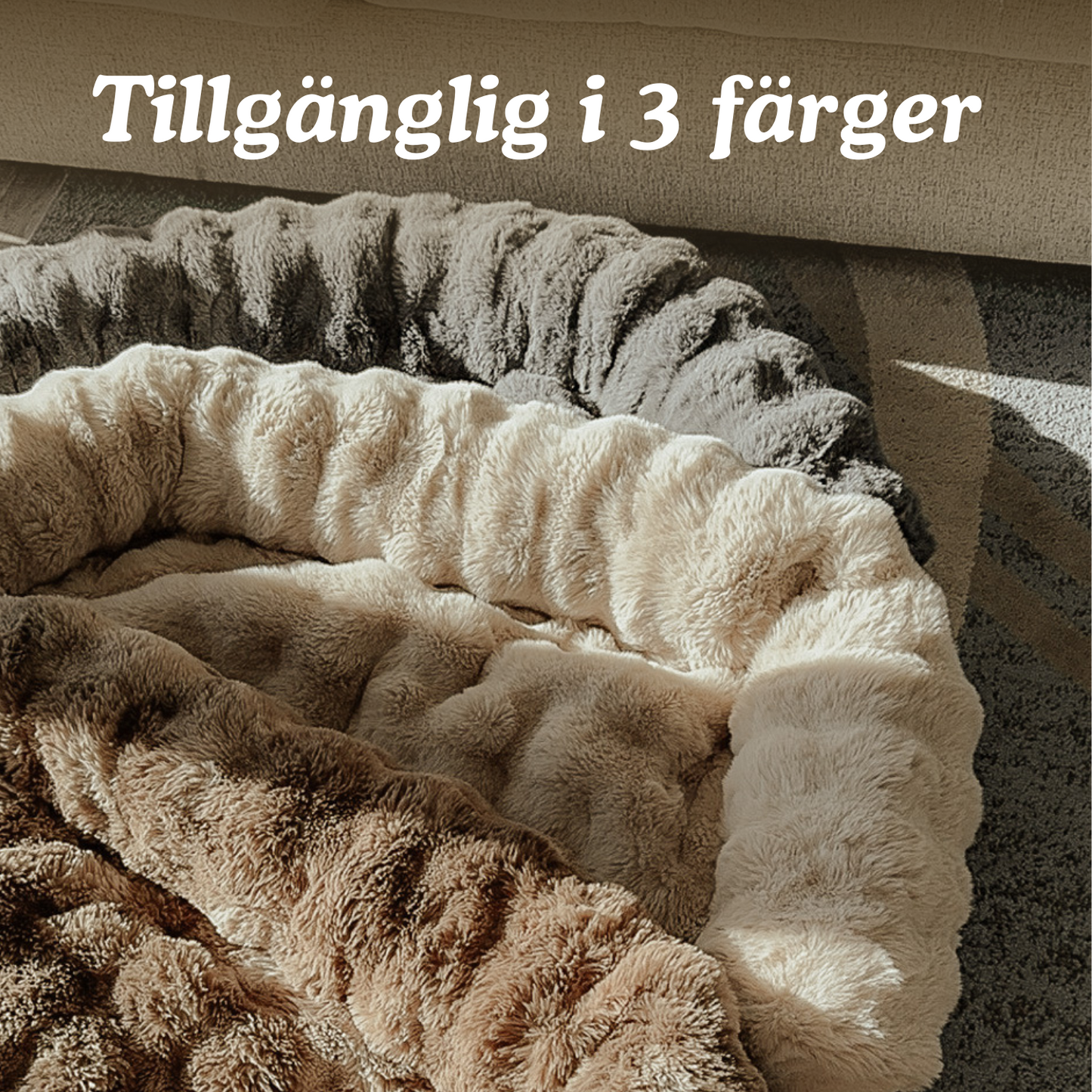 Pelsbarn Lyxigt Mysiga Hundsäng