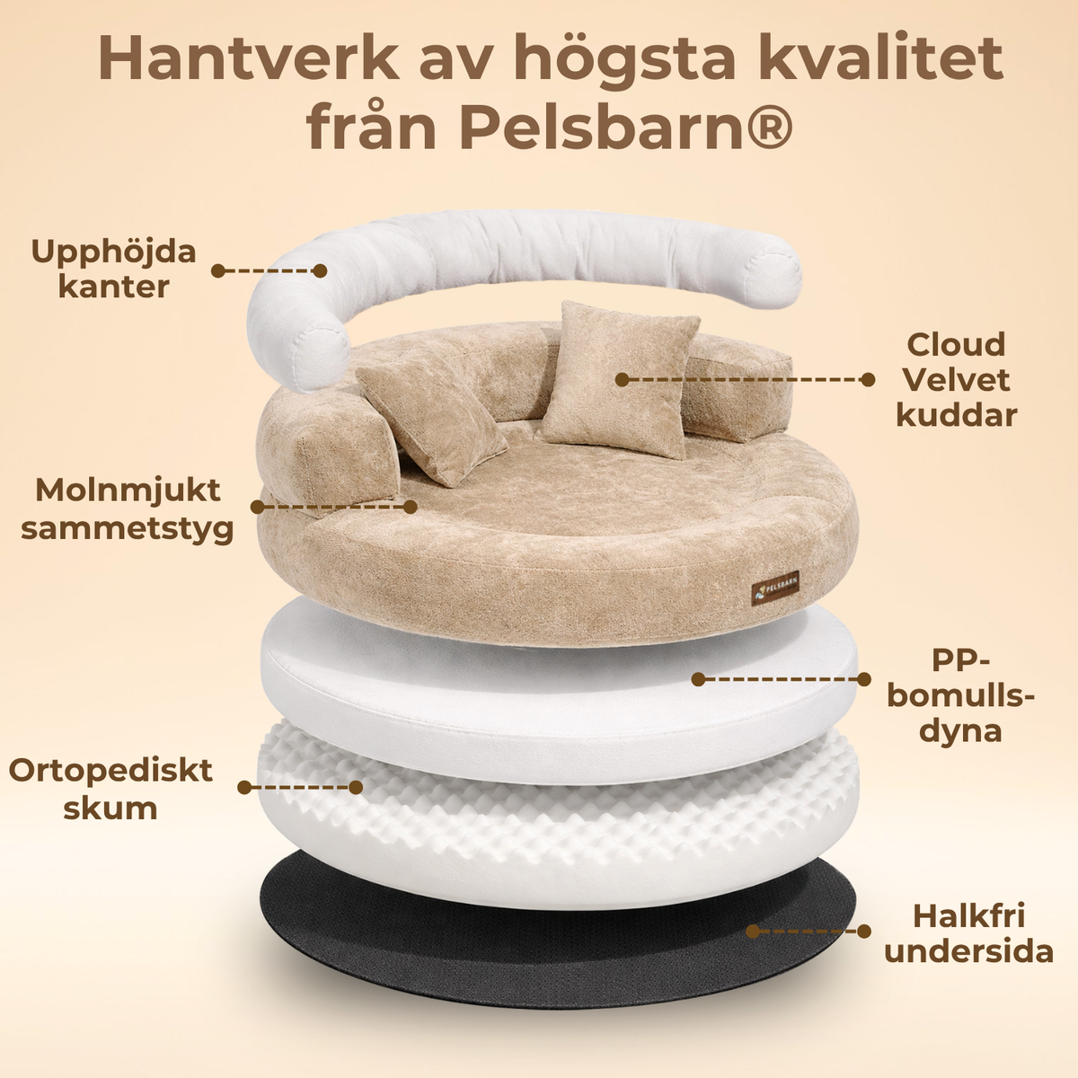 Cloud Velvet Hundsäng