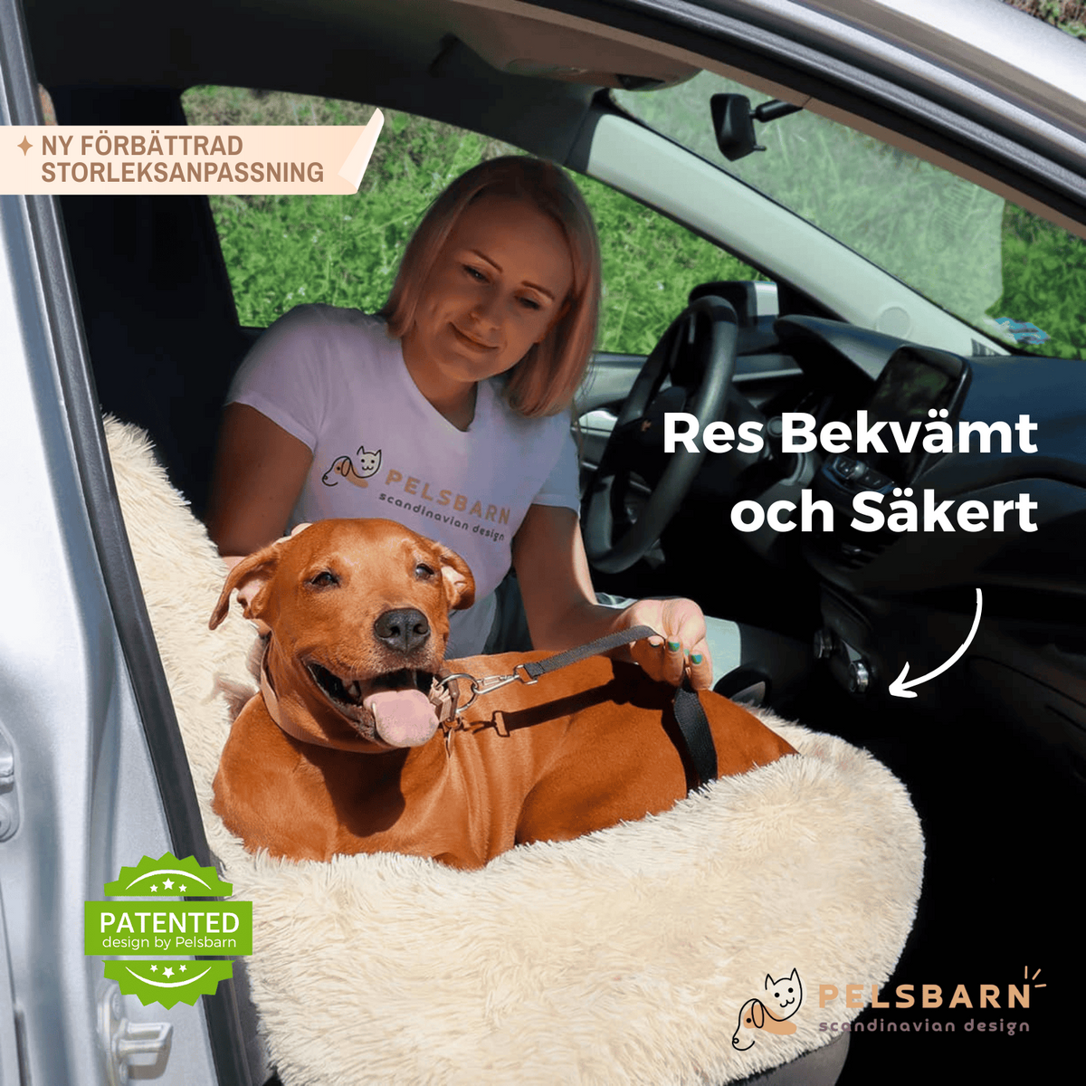 Pelsbarn Skyddande Bilsäng